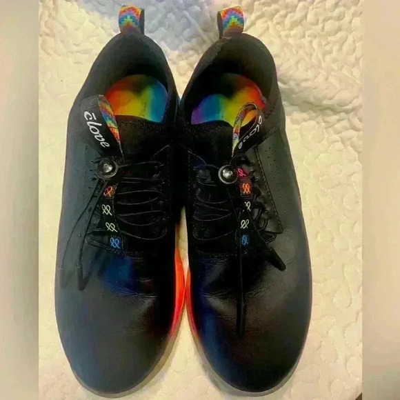 Clove Other - Clove Sneaker  W10 M8.5Black Rainbow Sneakers Healthcare Nurse Pride Colorful